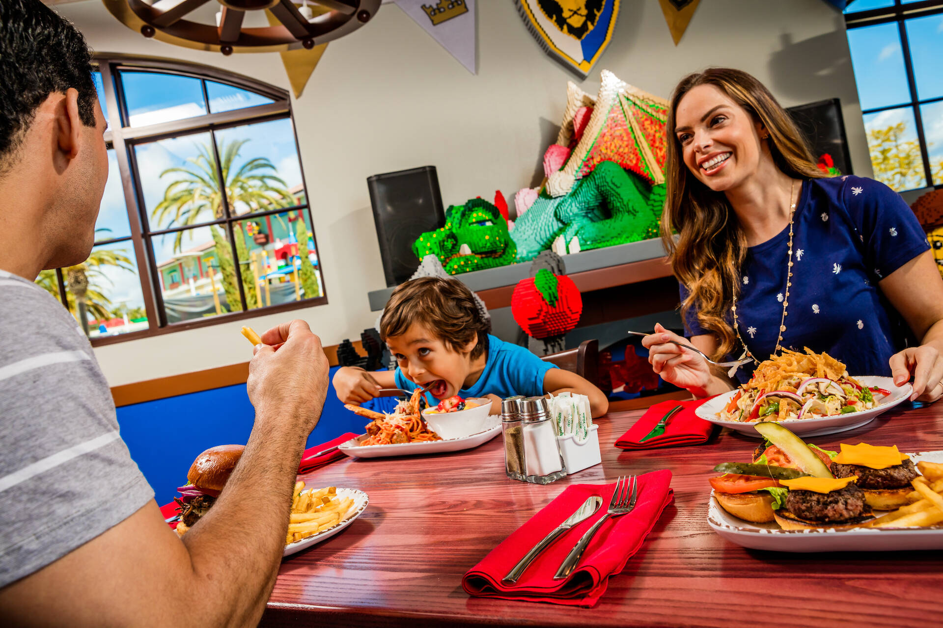 Enjoy a family feast at the Dragon's Den