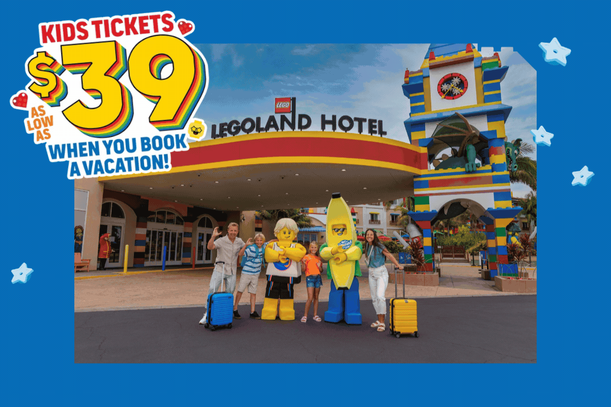 Kids Tickets as low as $39 with Hotel Stay at LEGOLAND California