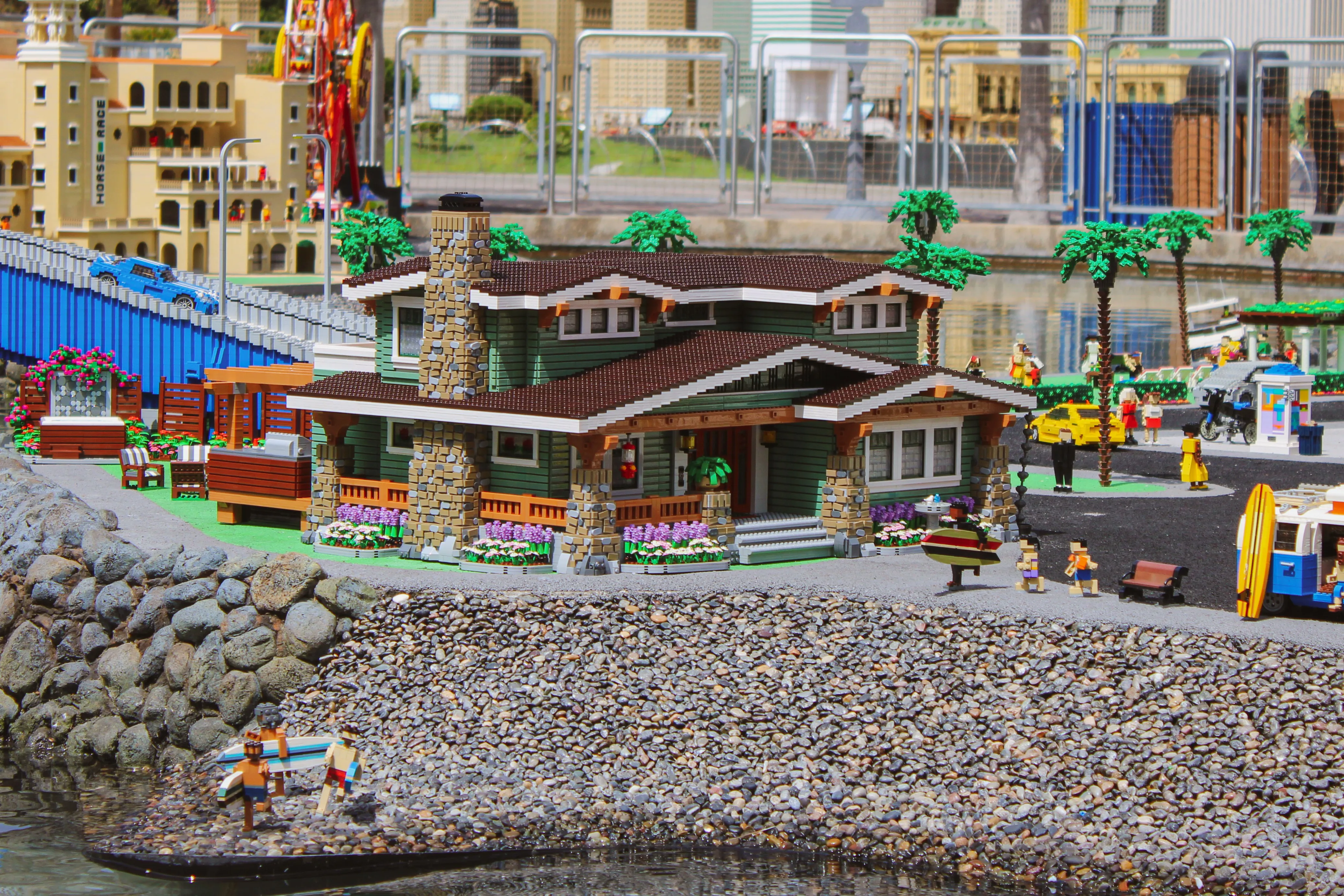 LEGO Beach Home in MINILAND San Diego at LEGOLAND California