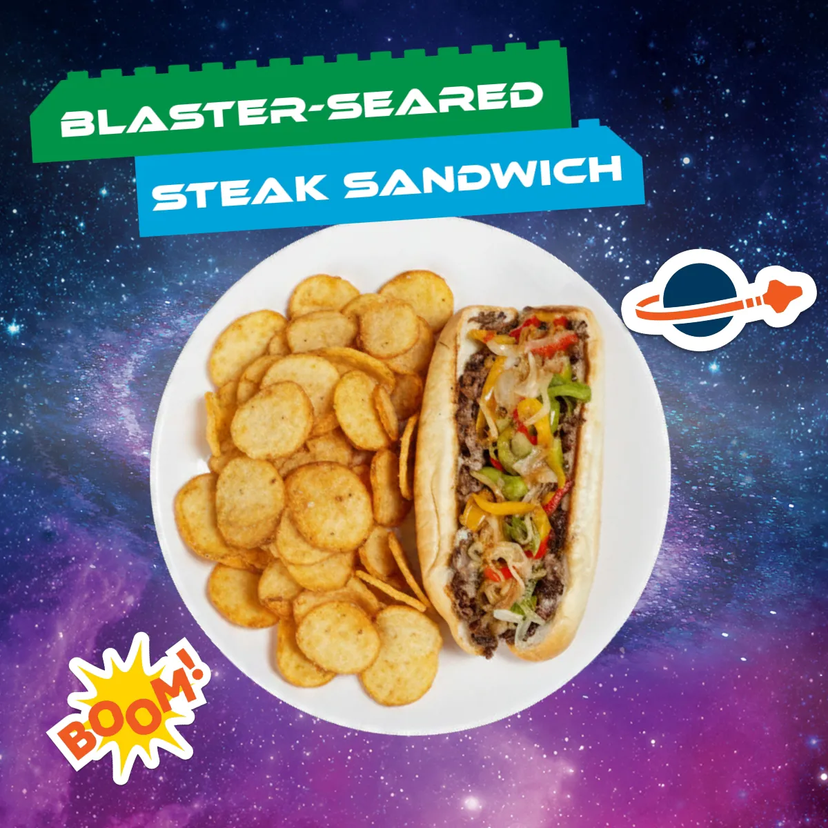 Blaster Seared Steak Sandwich at Astro Grill