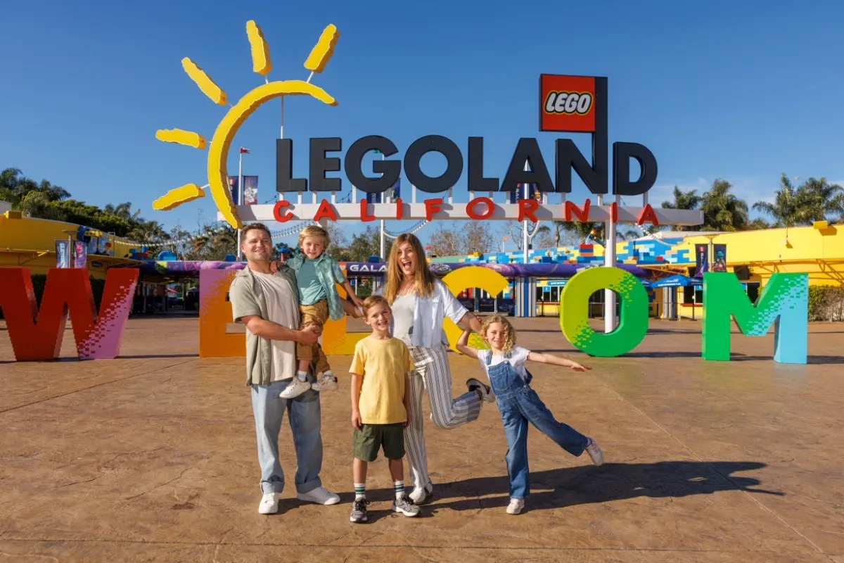 Family enjoying LEGOLAND California Resort