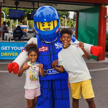 Race Car Guy Square