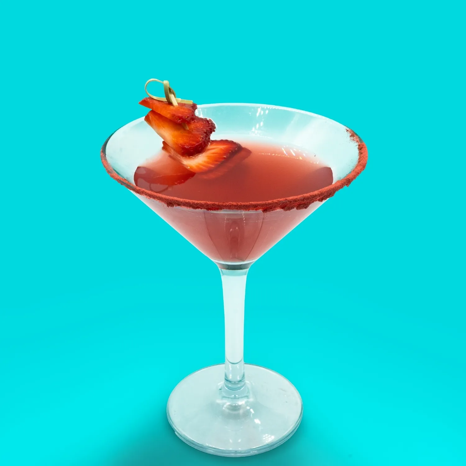 Strawberry Rose Lemon Martini