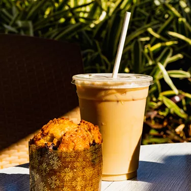 Ice Coffee & Muffin at The Market LEGOLAND California