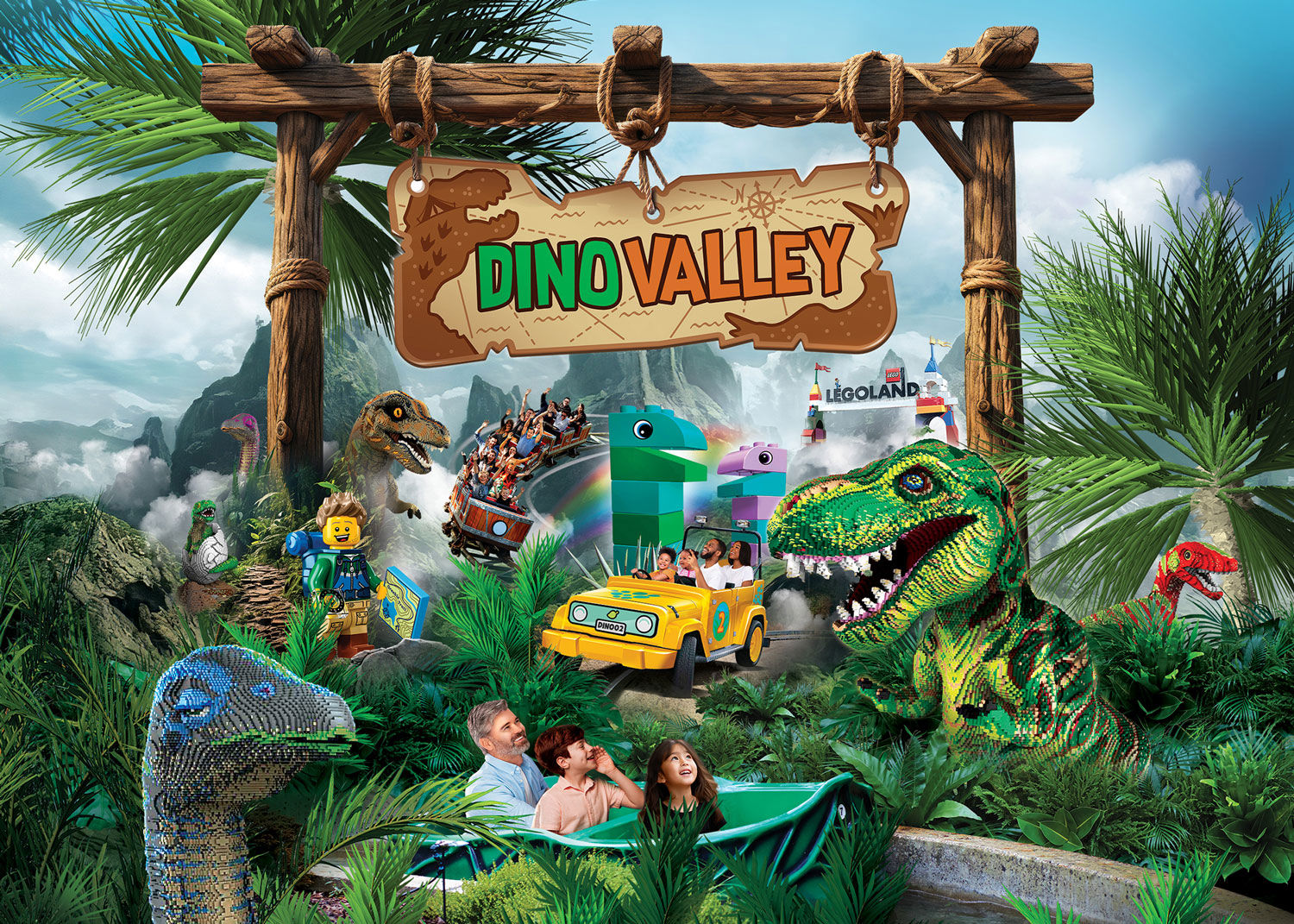 Dino Valley: New Dinosaur Themed Land LEGOLAND® California