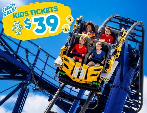 Kids screaming on LEGO Technic rollercoaster