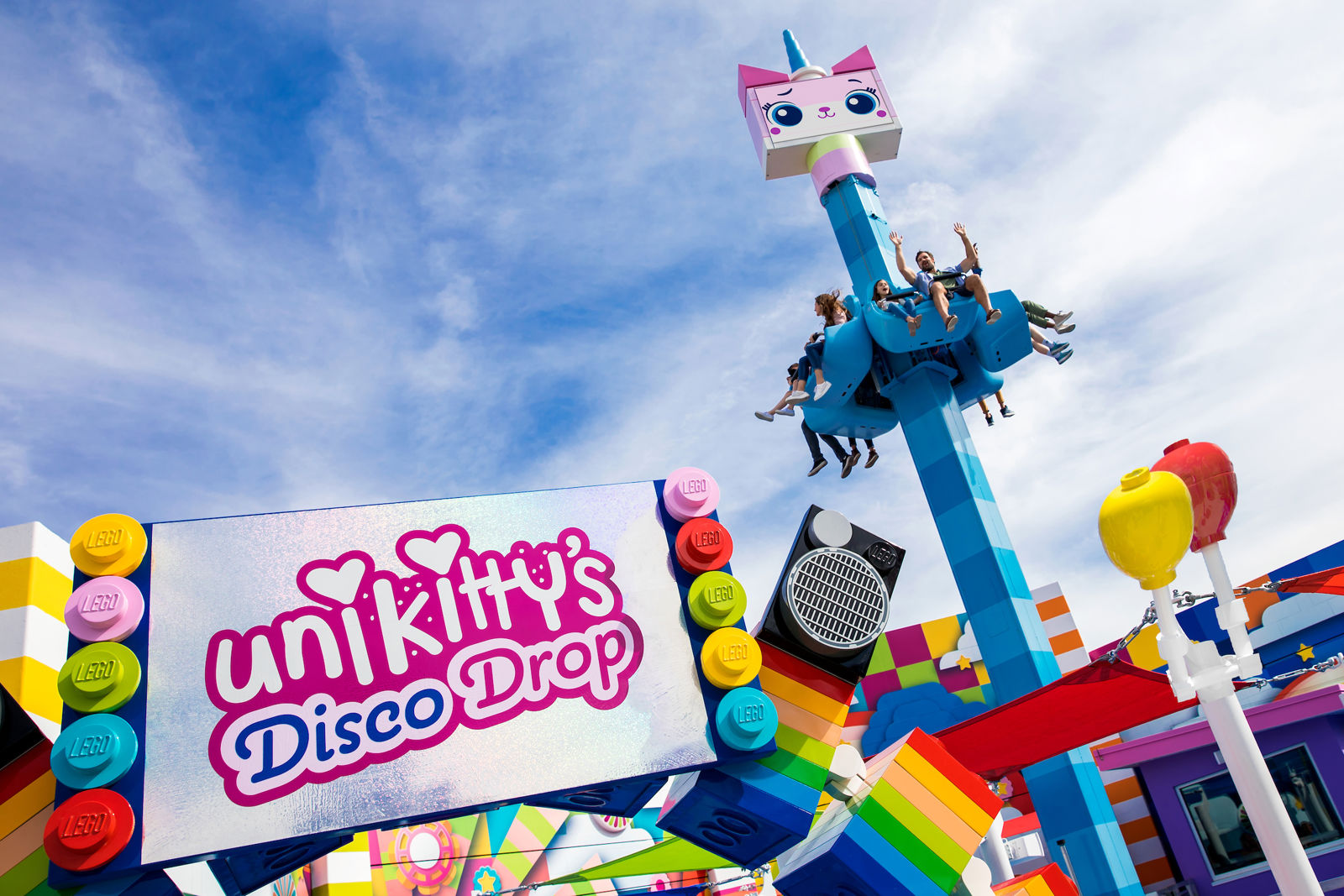 Unikitty's Disco Drop! at LEGOLAND California Resort
