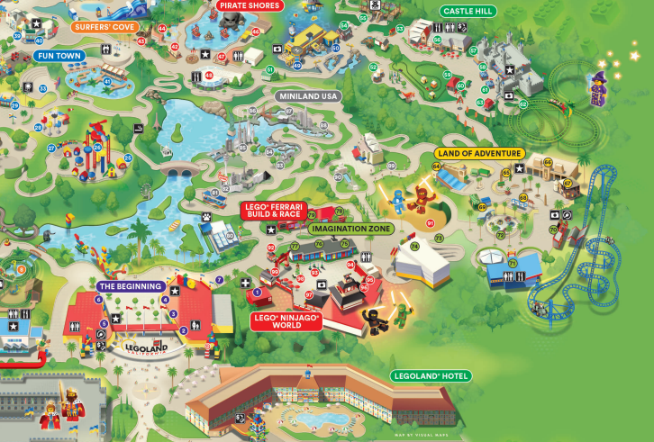 Use our park map to explore LEGOLAND California Resort.