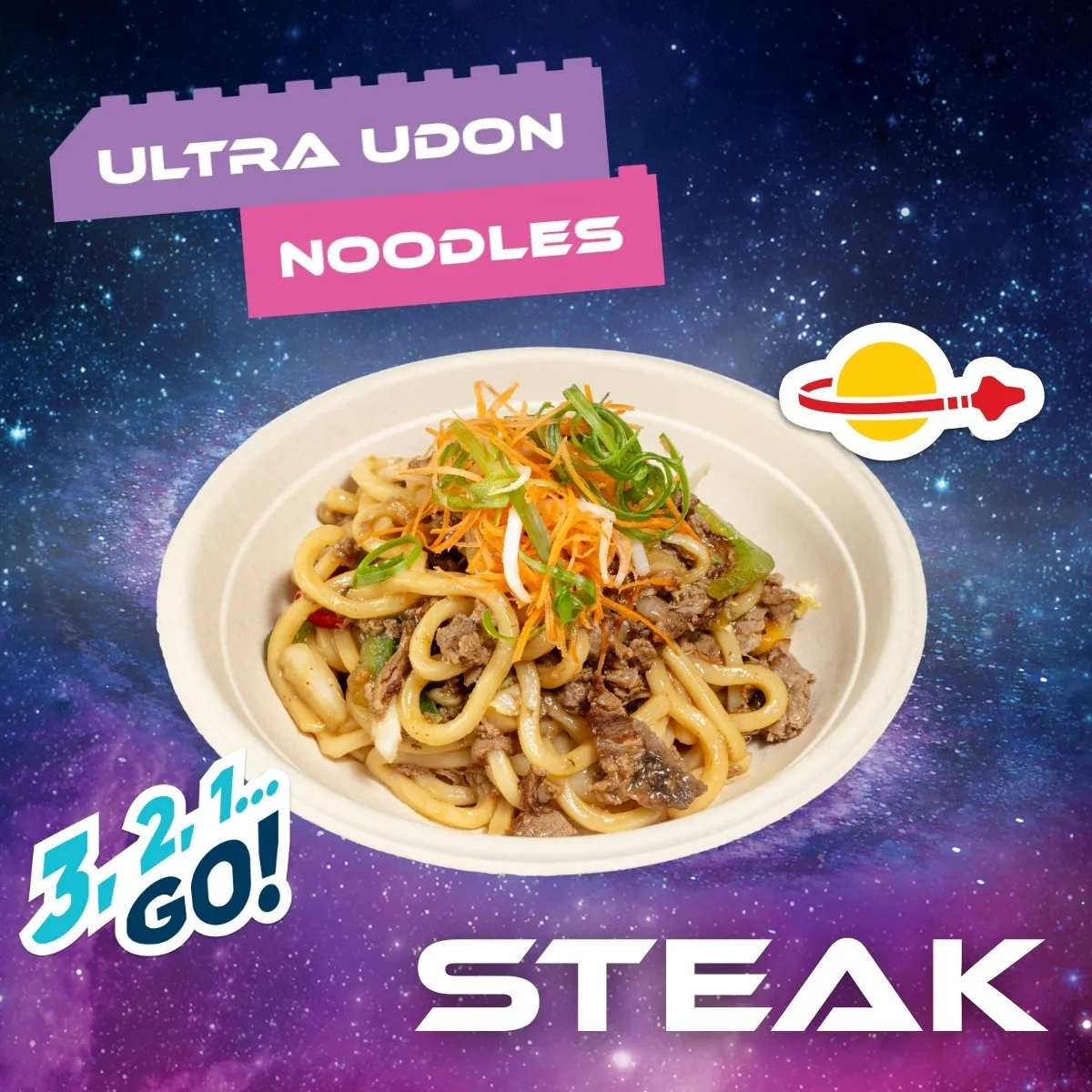 Steak Ultra Udon Noodles Nebula Noodles