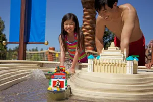 Parent and Kid at Eglors Build-a-Boat
