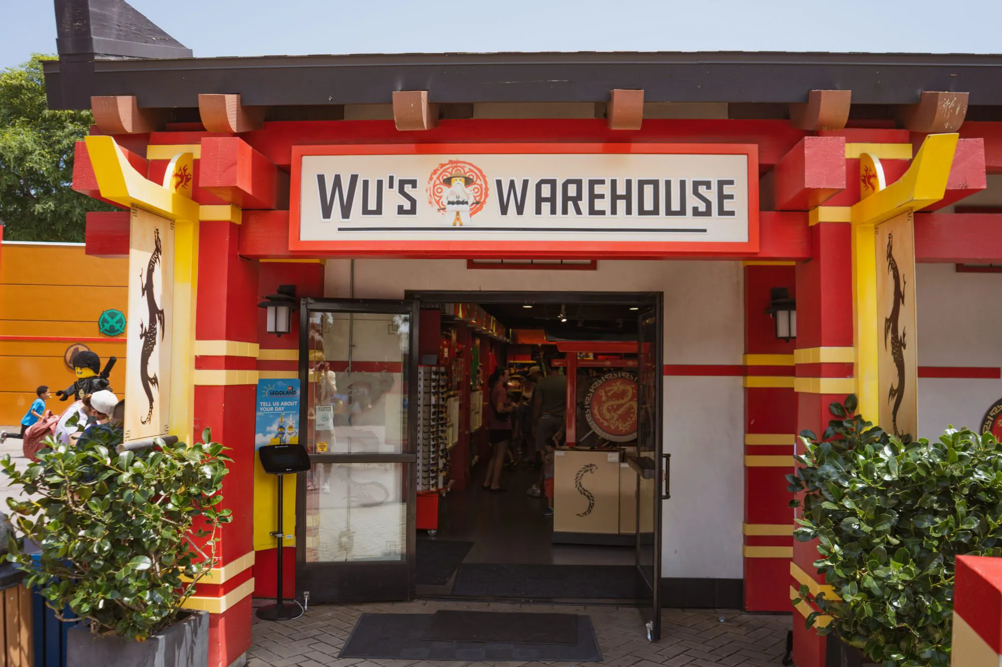 Wu's Warehouse Entrance at LEGOLAND California
