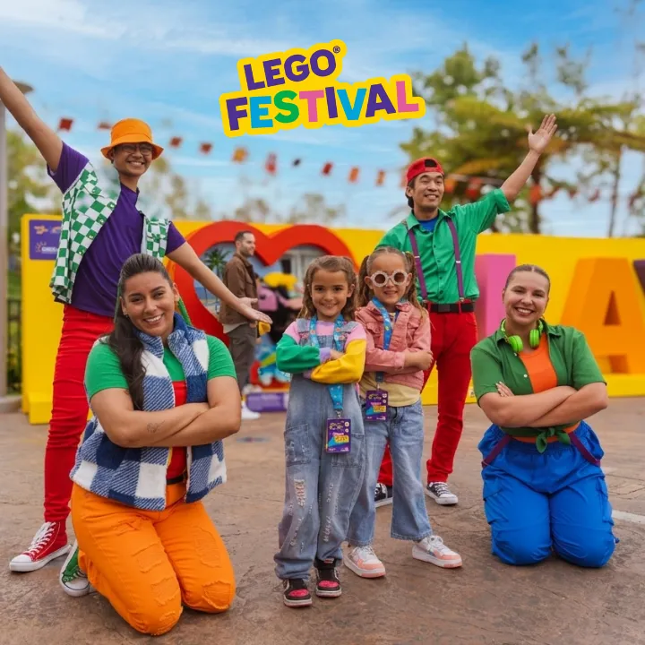 Guests enjoying LEGO Festival at LEGOLAND California