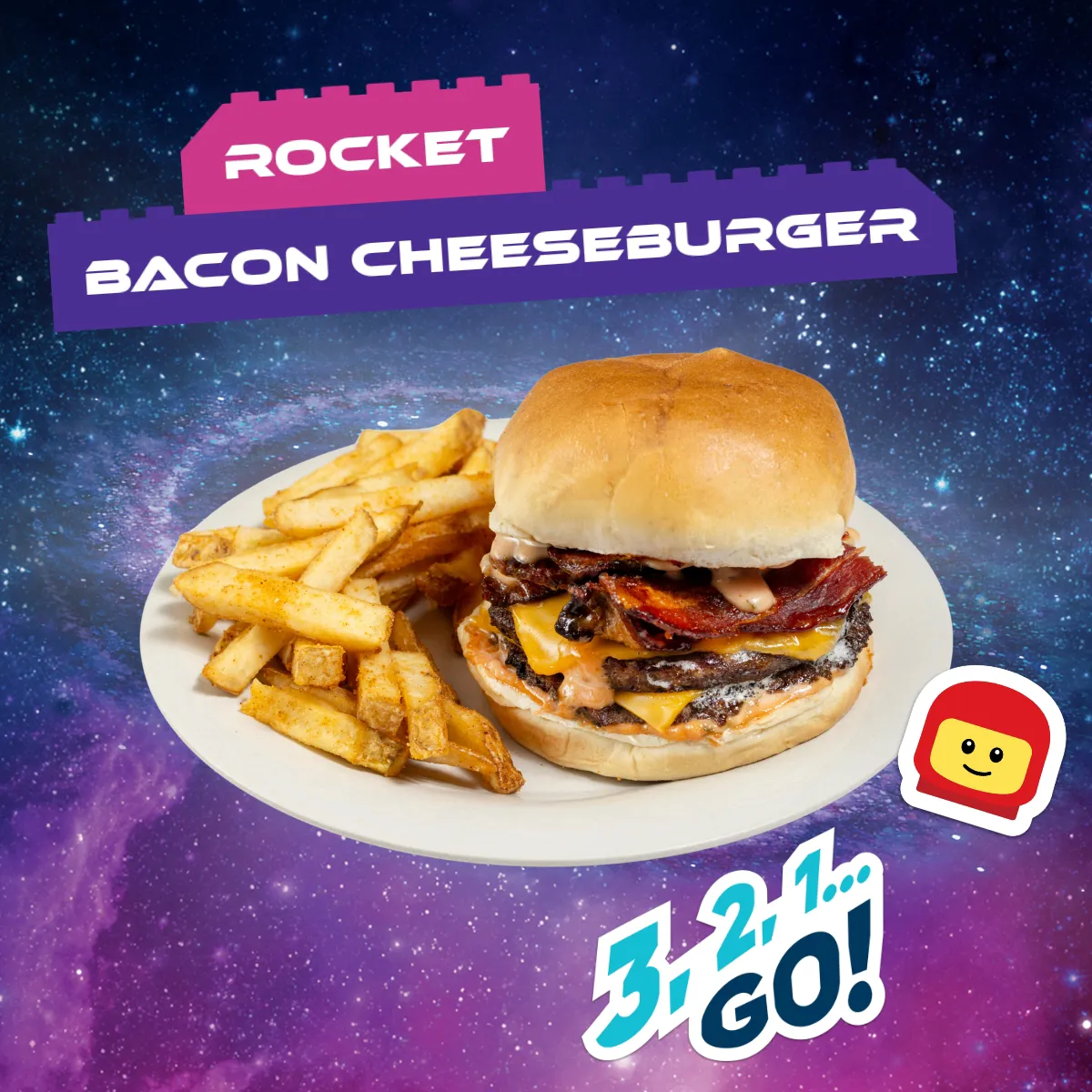 Rocket Bacon Cheeseburger Astro Grill