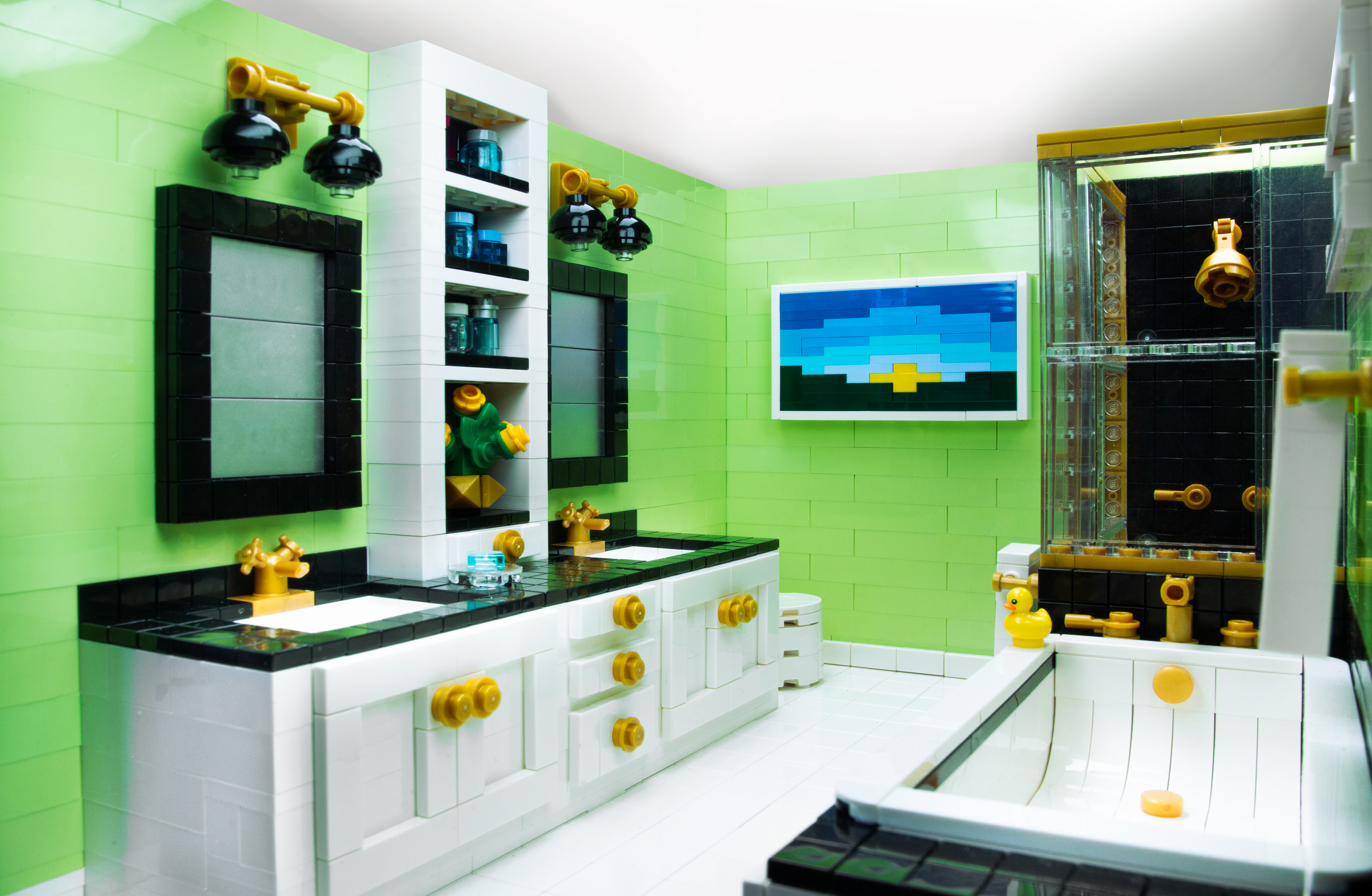 LEGO Beach Home Bathroom