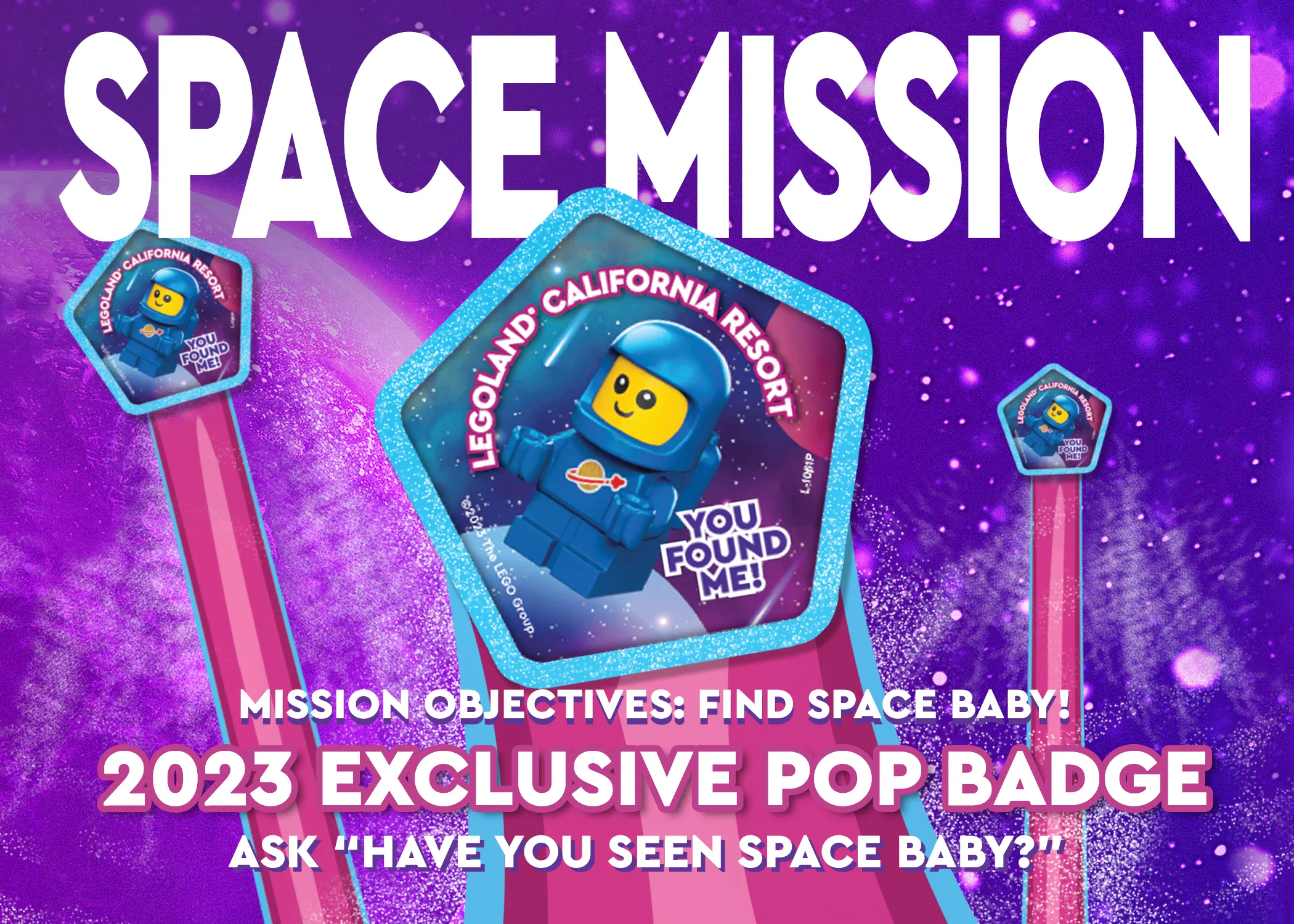 2023 Exclusive Space Baby Pop Badge