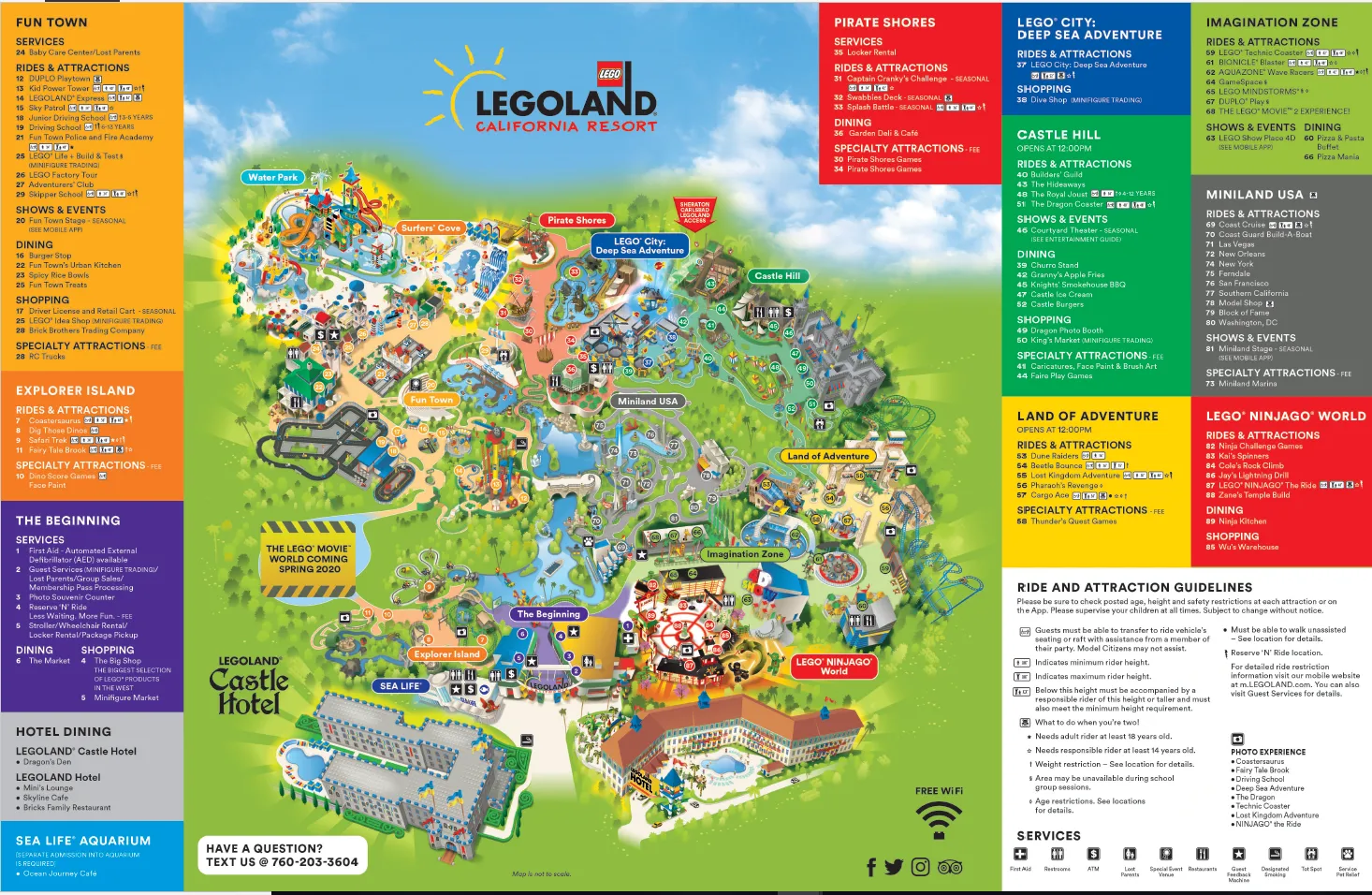 Legoland Water Park Map