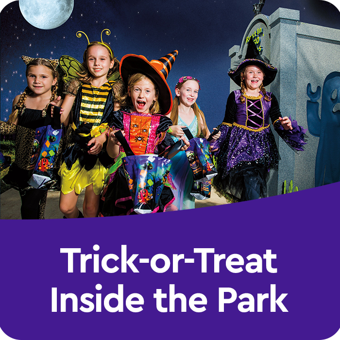 Trick-or-treat inside the park