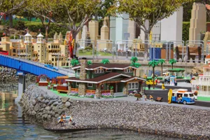LEGO Beach Home in MINILAND San Diego at LEGOLAND California