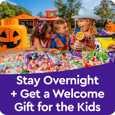 Stay overnight plus get a welcome gift for the kids