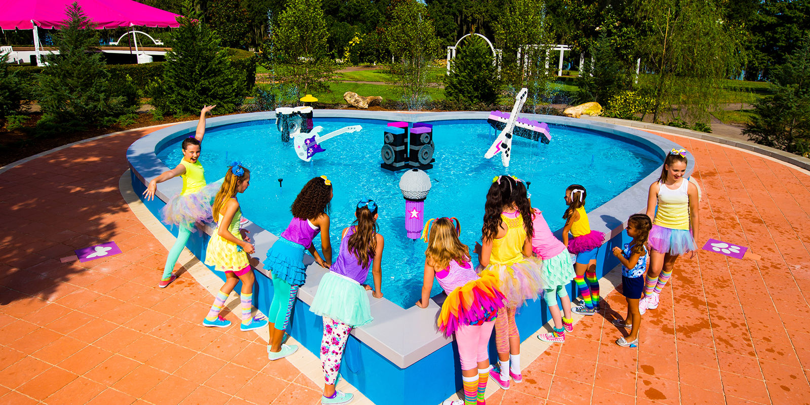 Heartlake Stepping Tones Fountain at LEGOLAND Florida Resort