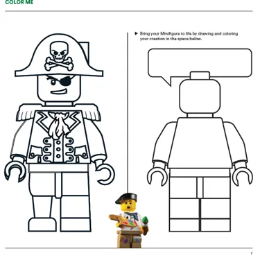 Coloring Sheet: LEGO® Shark Suit Guy