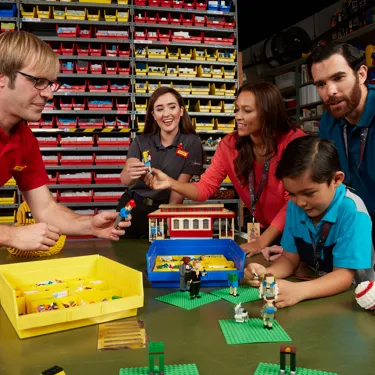 Family at the Model Shop
