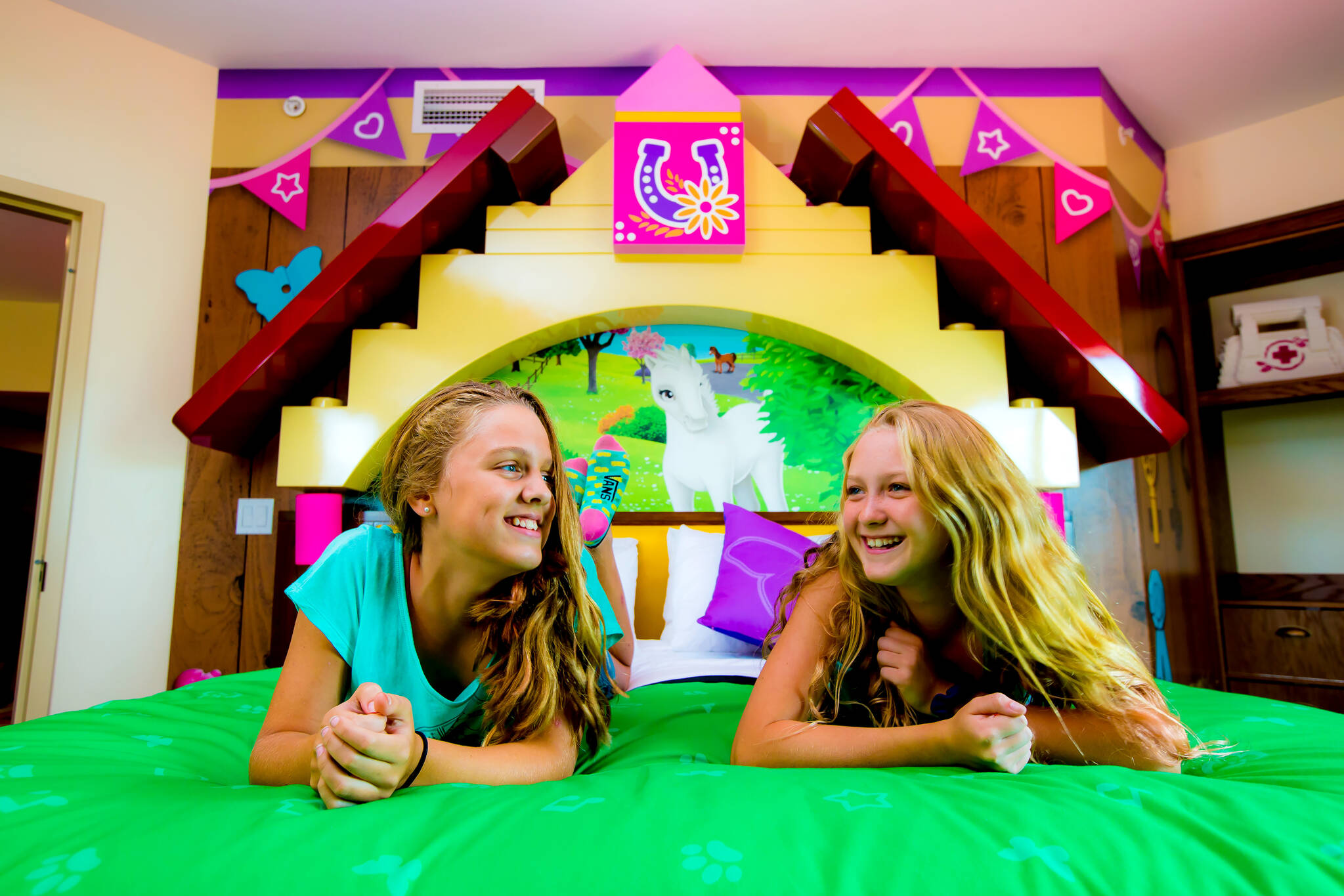 Two Girls In LEGO Friends Suite