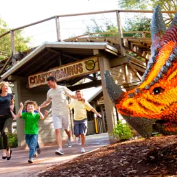 The entrance of Coastersaurus at LEGOLAND® Florida Resort