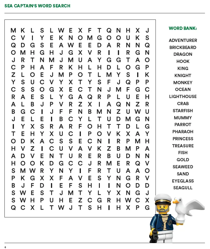 Sea Captain's Word Search