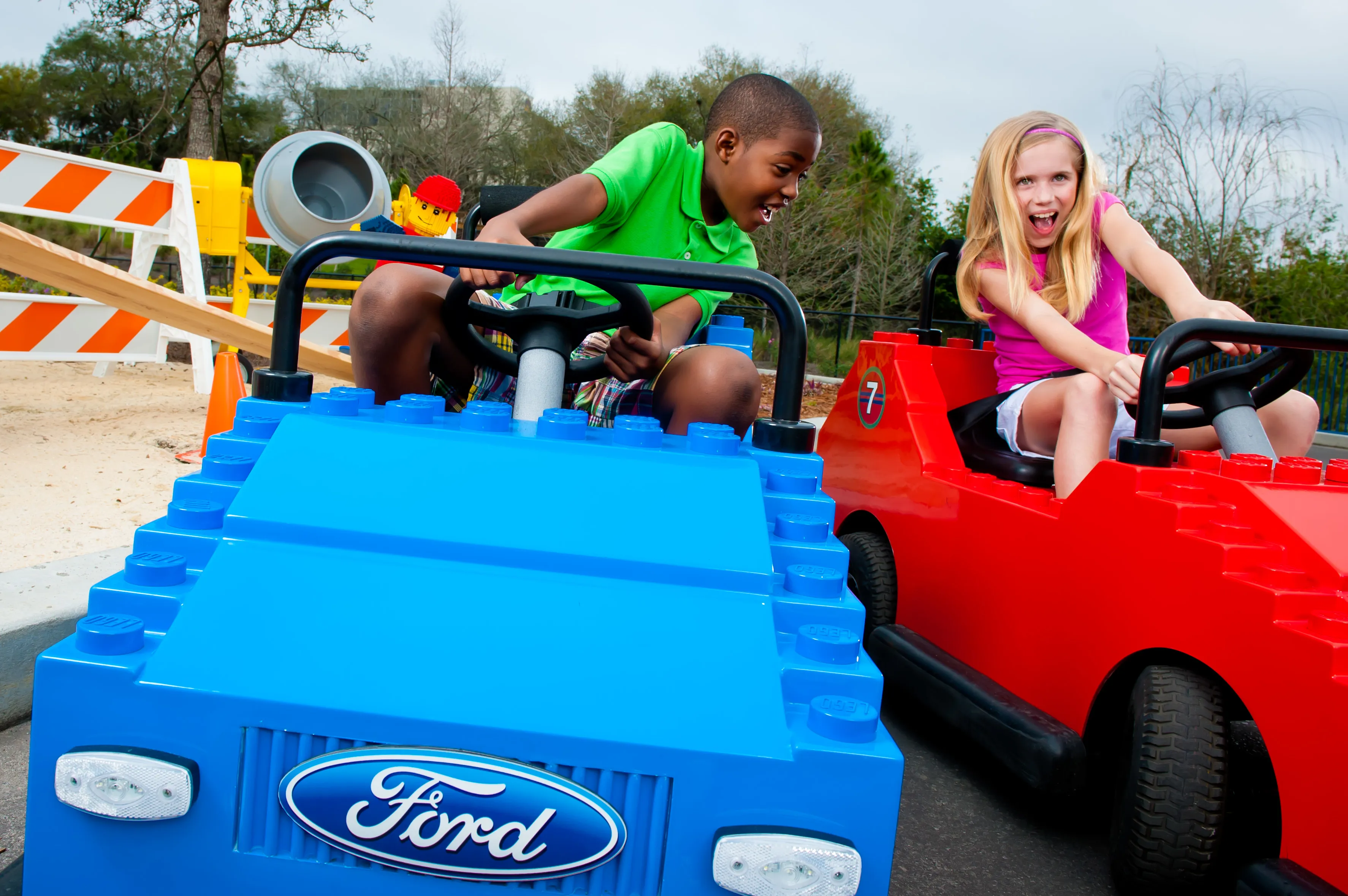 Kids at Driving School