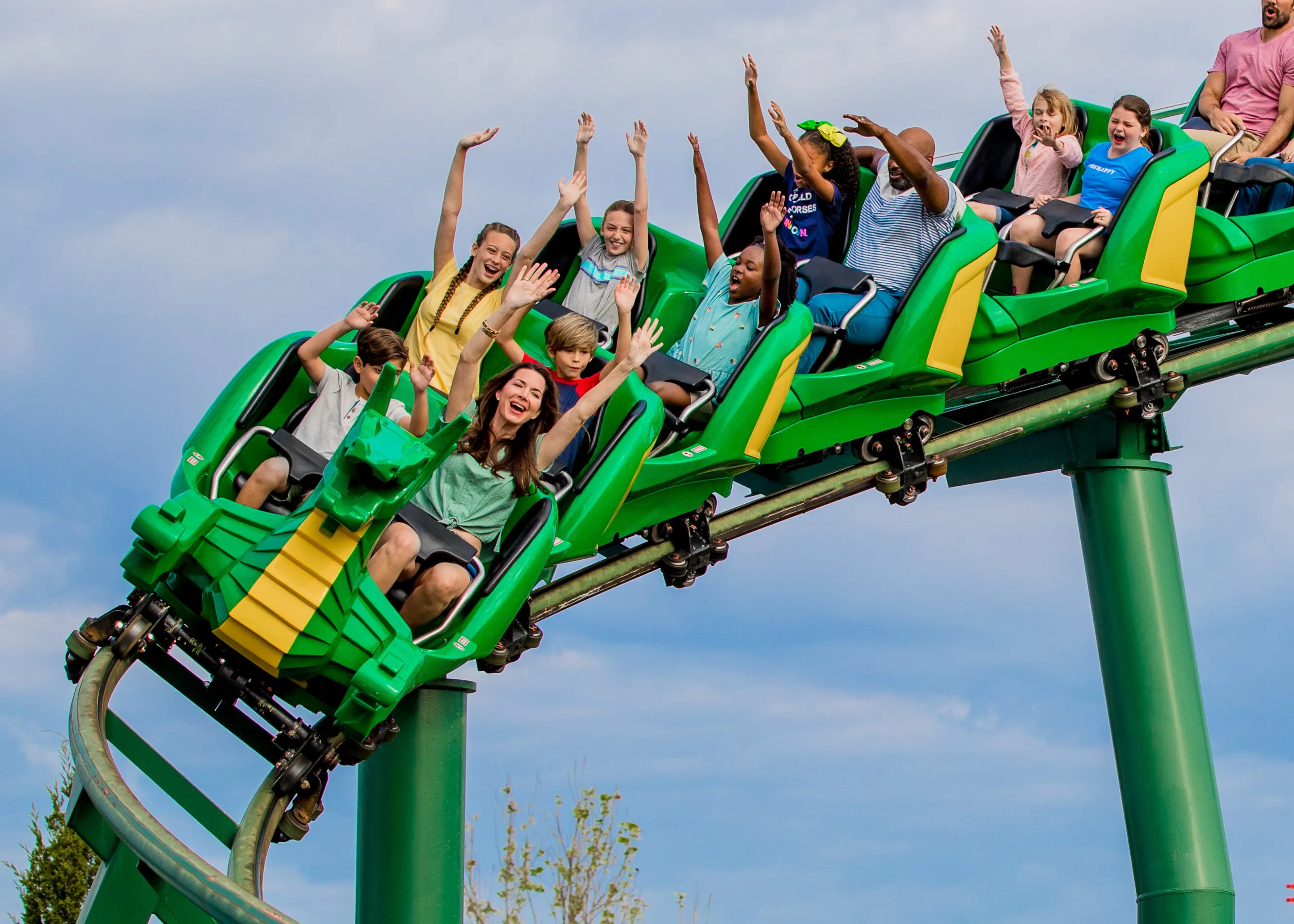 The Dragon rollercoaster at LEGOLAND Florida