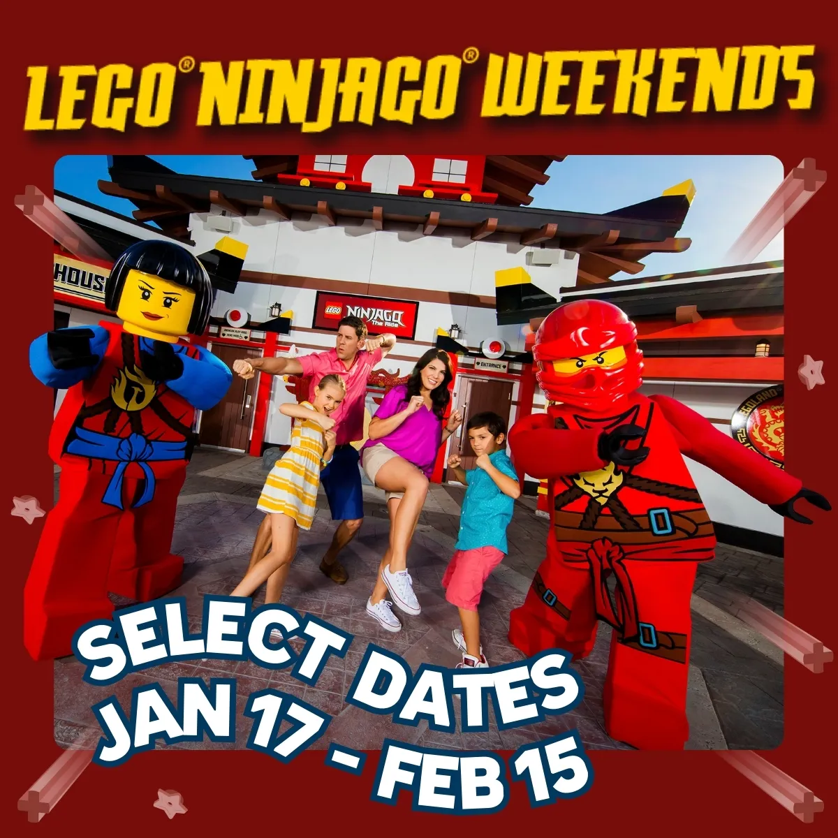 LEGO NINJAGO Weekends Select Dates January and February 2026