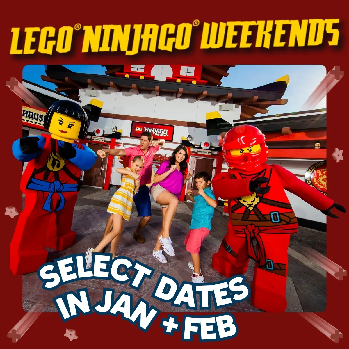 LEGO NINJAGO Weekends Select Dates January and February 2026