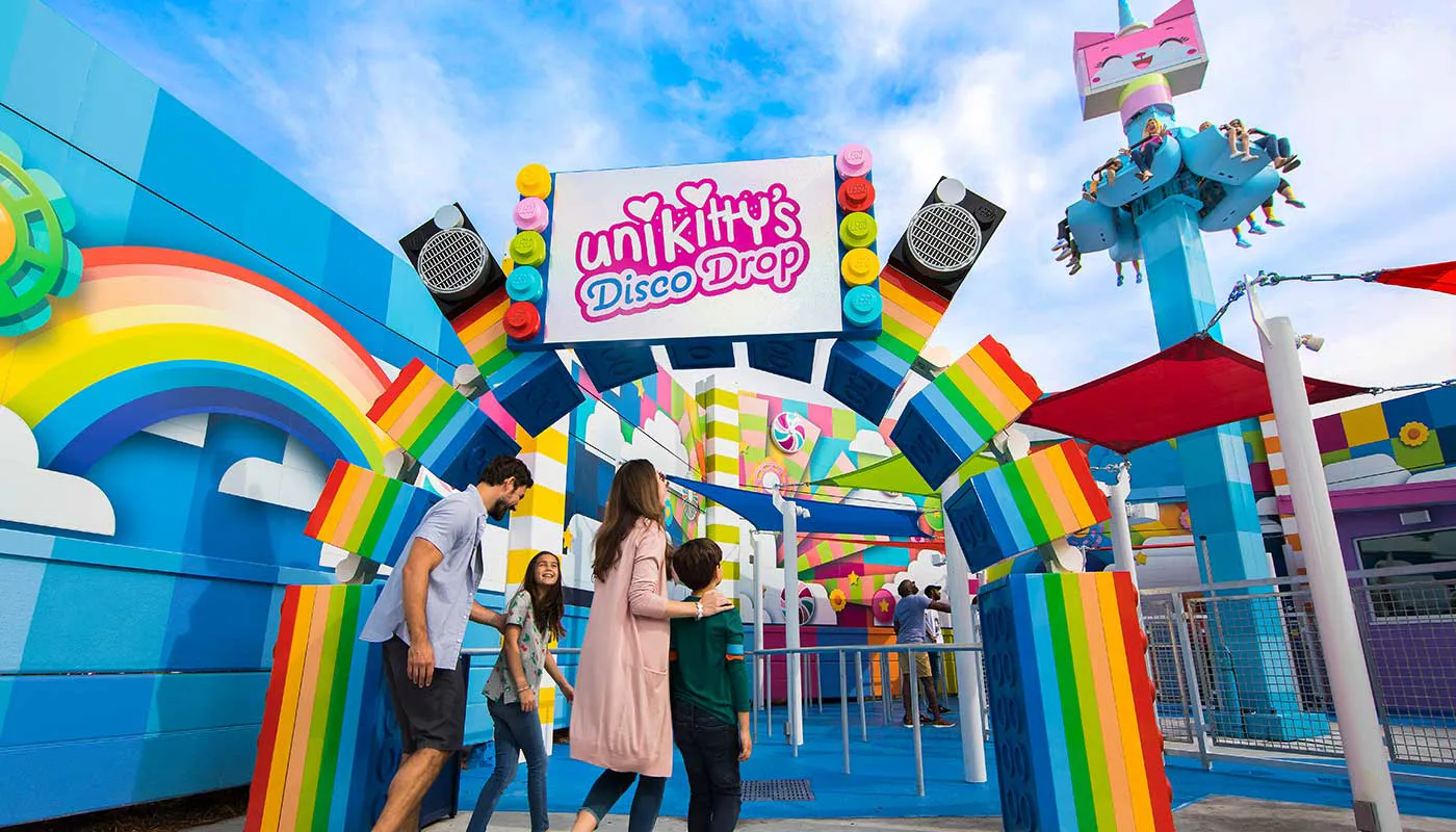 Family at the Unikitty’s Disco Drop