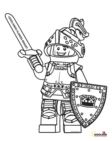 Coloring Sheet: LEGO® Knight