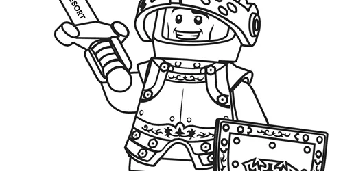 LEGO KNIGHT COLORING SHEET