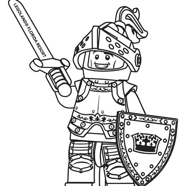 LEGO KNIGHT COLORING SHEET