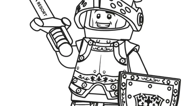 LEGO KNIGHT COLORING SHEET