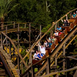 LEGOLAND Florida Resort guests enjoying the excitement of a coaster