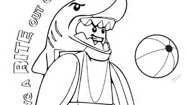 LEGO SHARK SUIT COLOR COLORING