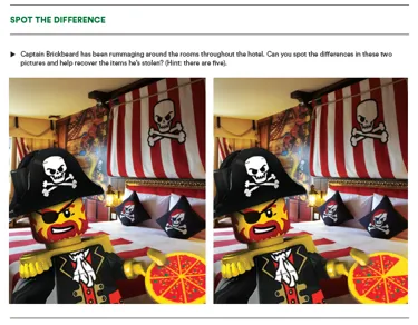 Captain Brickbeard Spot the Difference - Captain Brickbeard at LEGOLAND Hotel