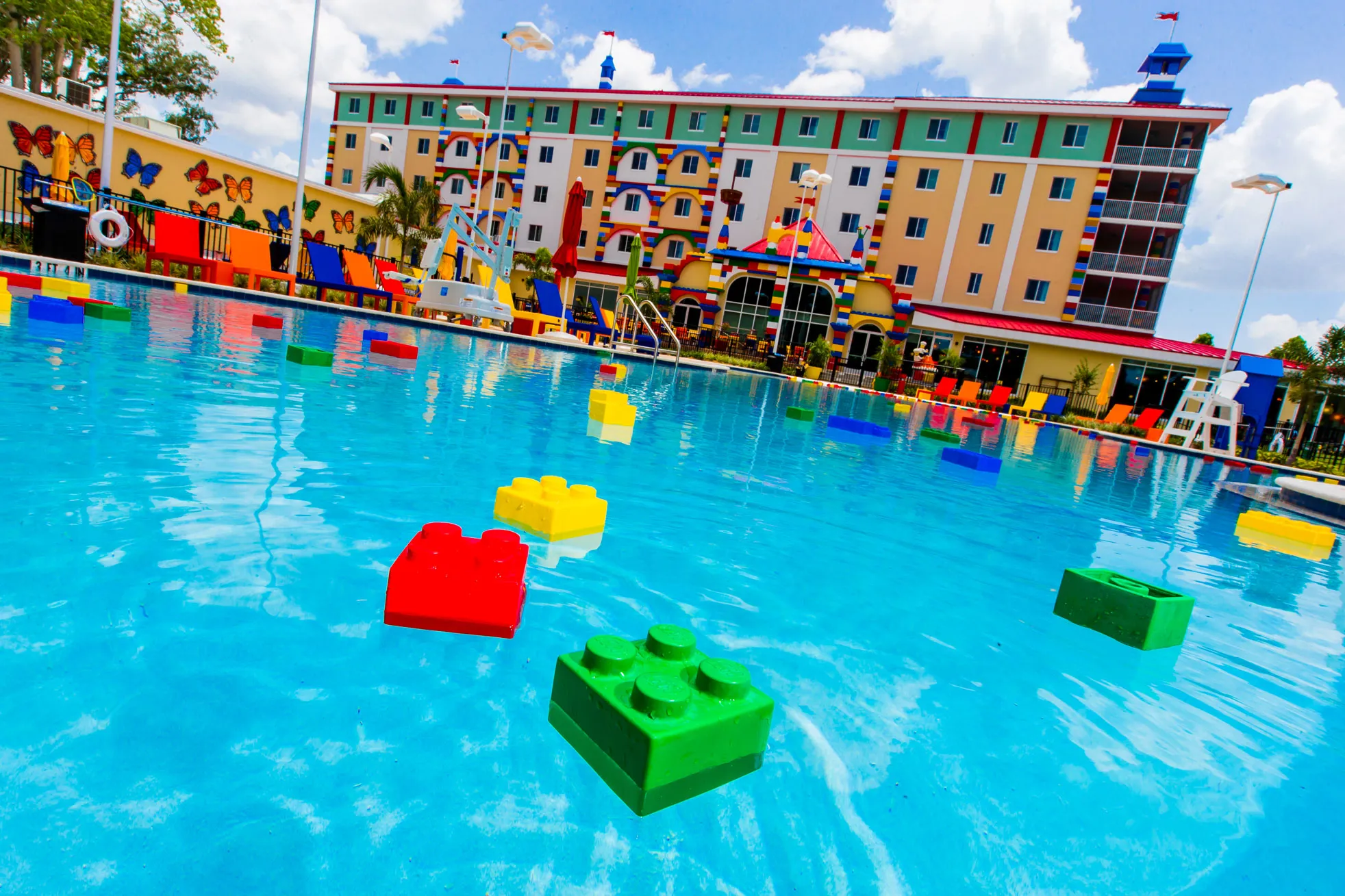 Resort-style swimming pool