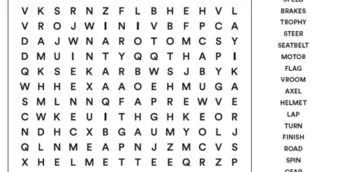 GREAT LEGO RACE WORD SEARCH