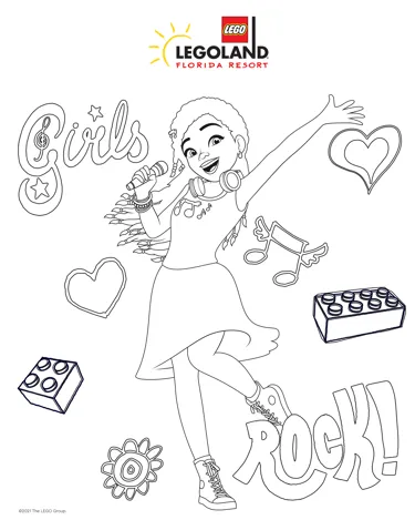 LEGO Friends Weekends Coloring Sheets