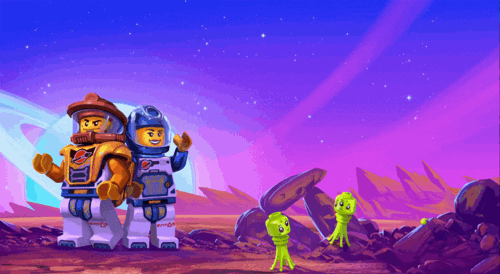 Space theme rollercoaster image