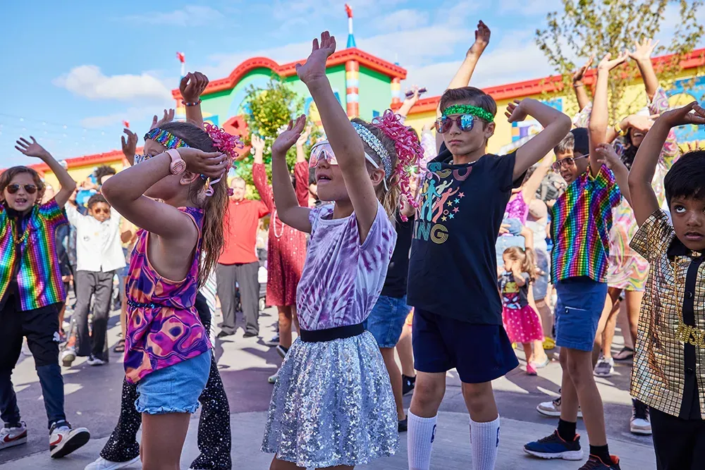 Children Dancing At Lego Festival