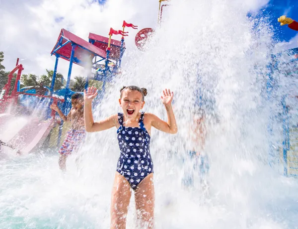 Girl playing at the Water Park at LEGOLAND Florida