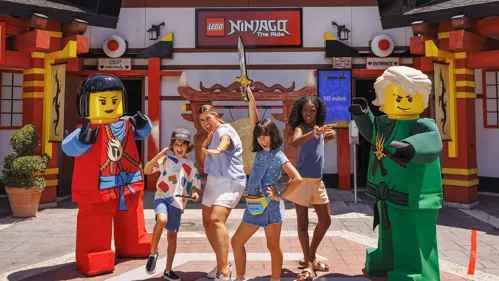 Family at NINJAGO weekends with characters