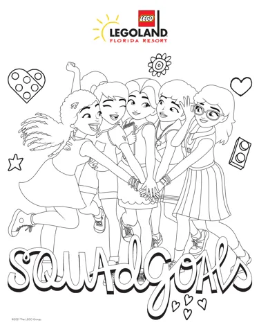 lego friends weekends coloring sheets