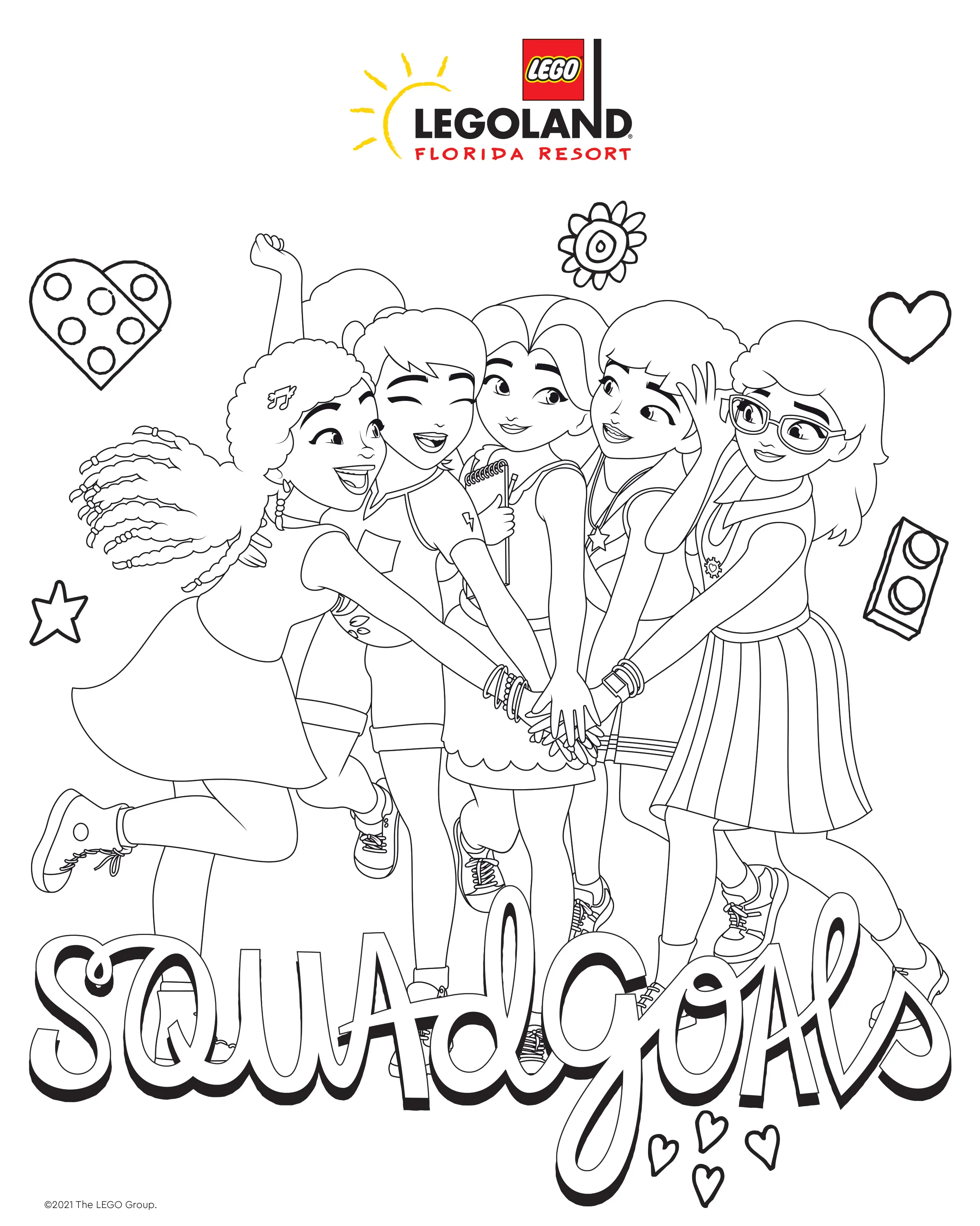Lego Friends Coloring Pages
